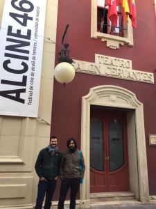 Jonay García (Digital 104 Film Distribution) y Santos Díaz en Alcine.