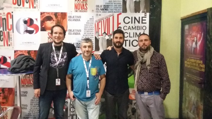 7_Con varios miembros del jurado de la Espiga Arcoiris tras la proyección